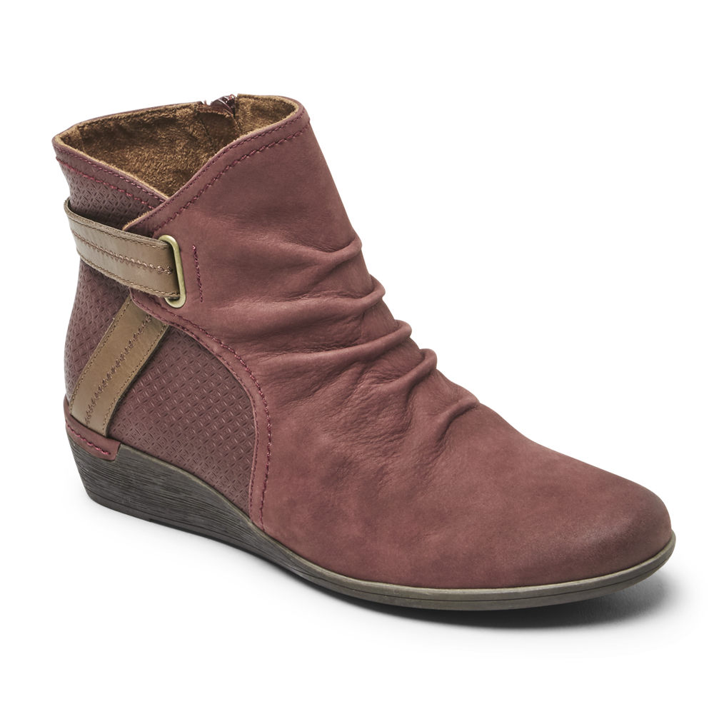 Botines Rockport Mujer Mexico - Cobb Hill Devyn Rojos - JZGYN5746